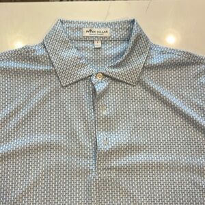 Peter Millar- size S- blue "sunglasses" Polo- perfect condition